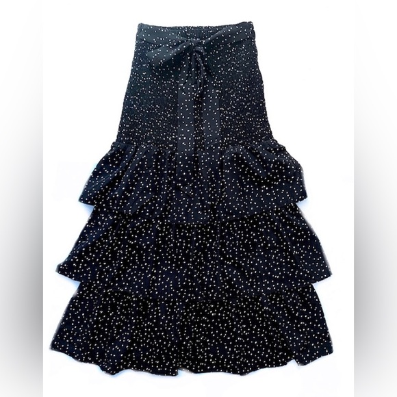 English Factory Smocked Midi Skirt - Picture 3 of 12